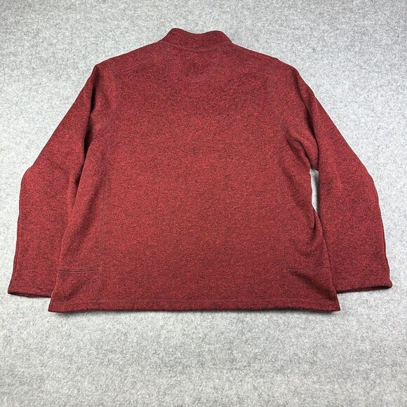 Woolrich Snap Pullover Sweater Mens XXL Heather Red Hiking Outdoor Performance - Picture 6 of 13